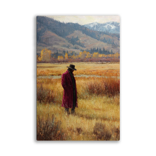 Rich Cowboy in Meadow Wall Art