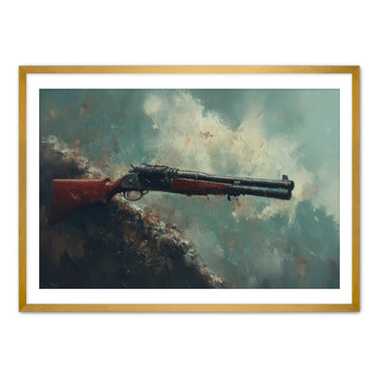 Rustic Shotgun  Wall Art