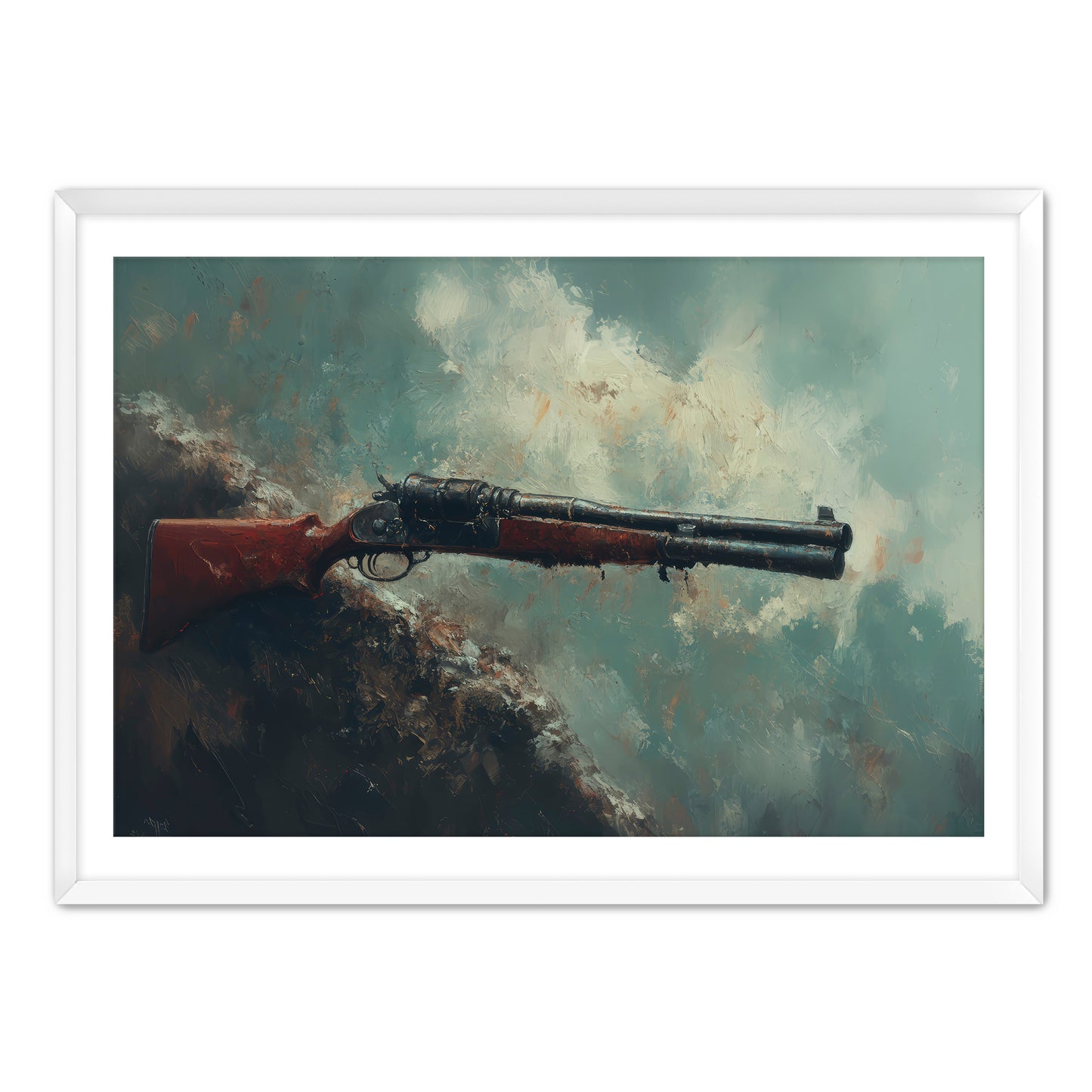 Rustic Shotgun  Wall Art