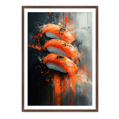 Salmon Trio  Wall Art