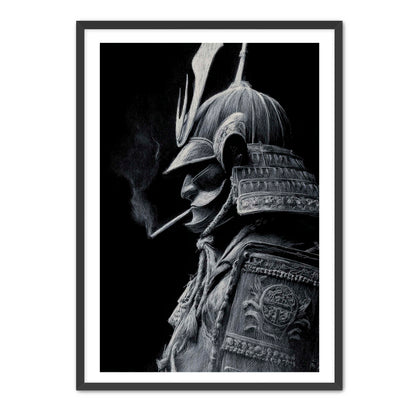 Samurai Smoking Wall Art
