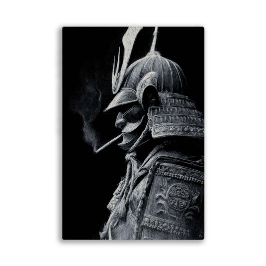 Samurai Smoking Wall Art