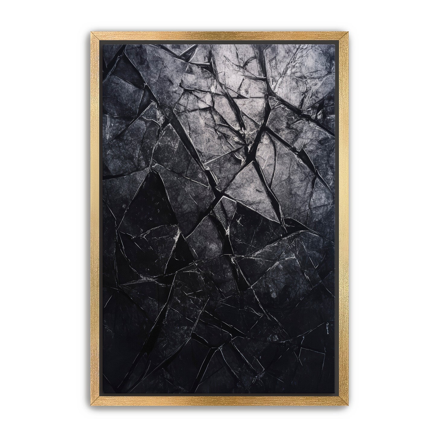 Shattered Black  Wall Art