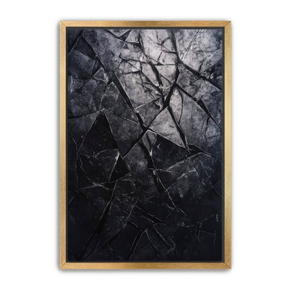 Shattered Black  Wall Art