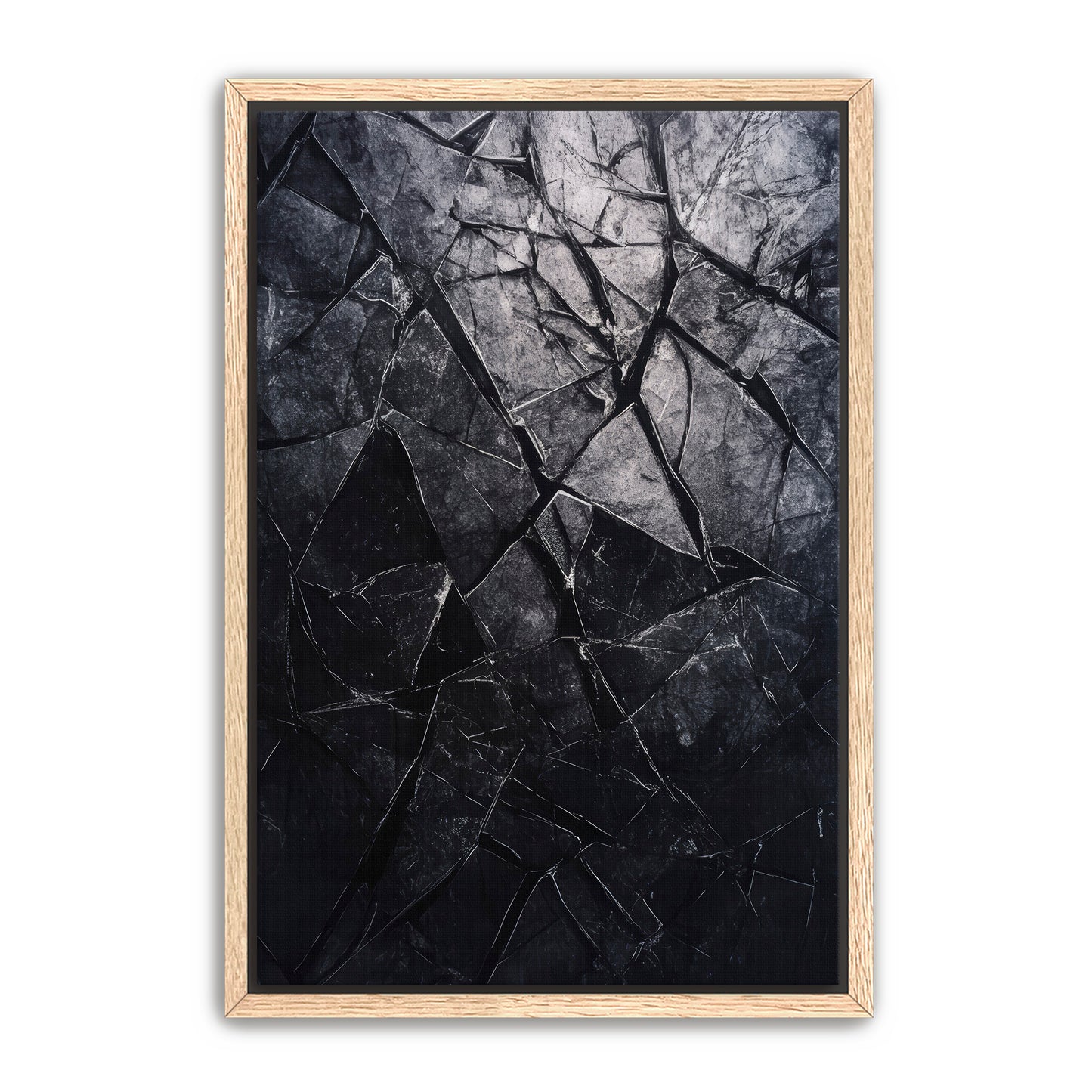 Shattered Black  Wall Art
