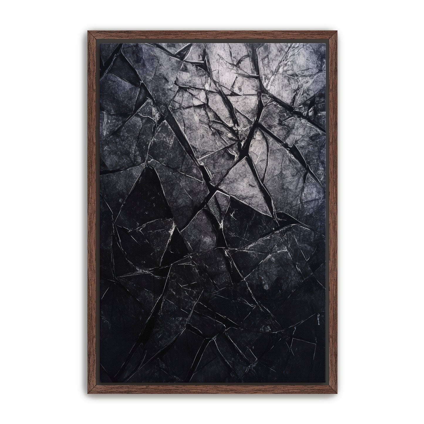 Shattered Black  Wall Art