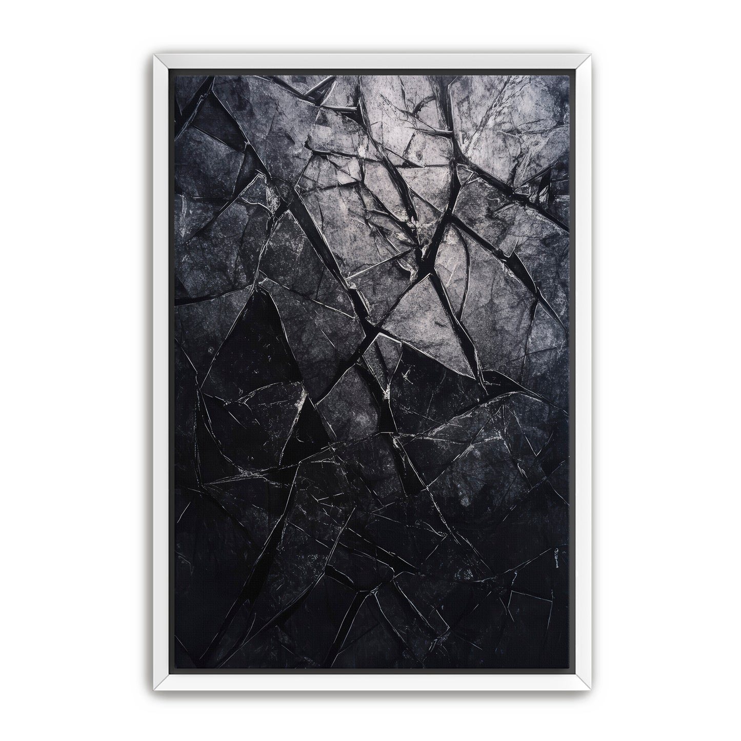 Shattered Black  Wall Art