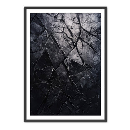 Shattered Black  Wall Art