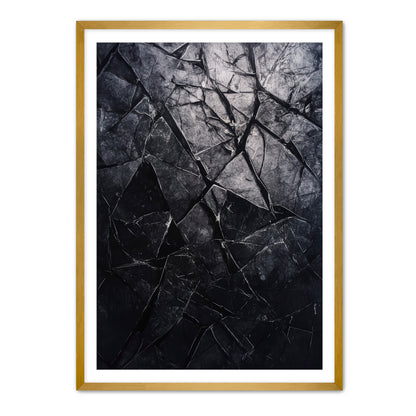 Shattered Black  Wall Art