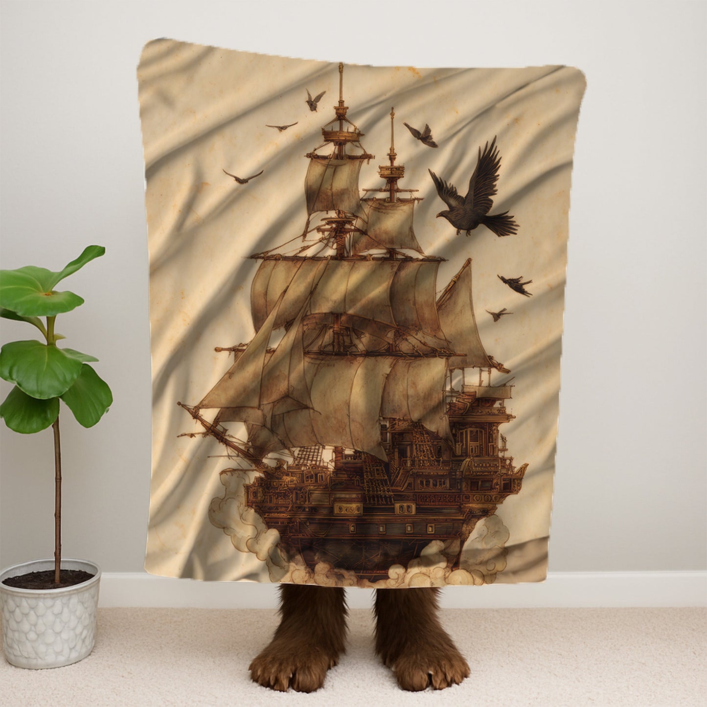 Ship On Blanket Blanket