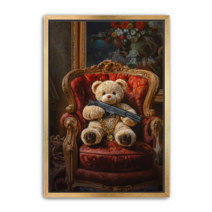 Shotgun Teddy  Wall Art