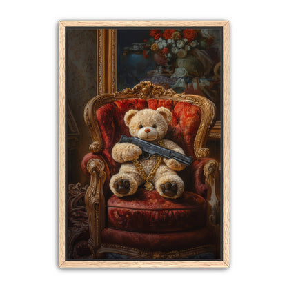 Shotgun Teddy  Wall Art