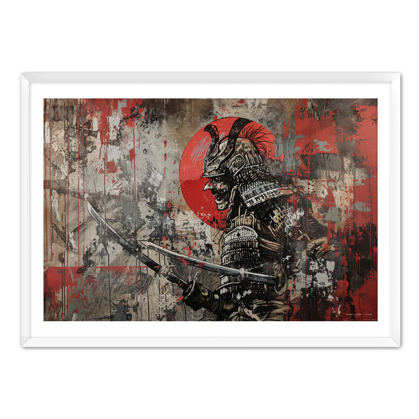 Skull Samurai  Wall Art