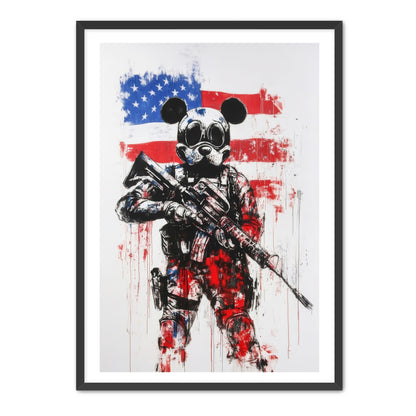 Soldier Mouse Stands Guard Wall Art