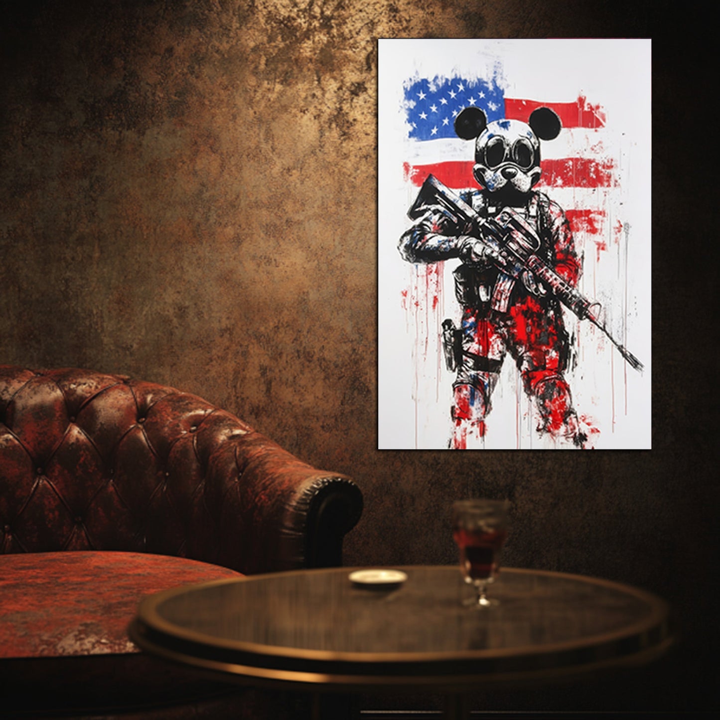 Soldier Mouse Stands Guard Wall Art