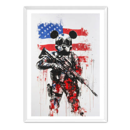 Soldier Mouse Stands Guard Wall Art