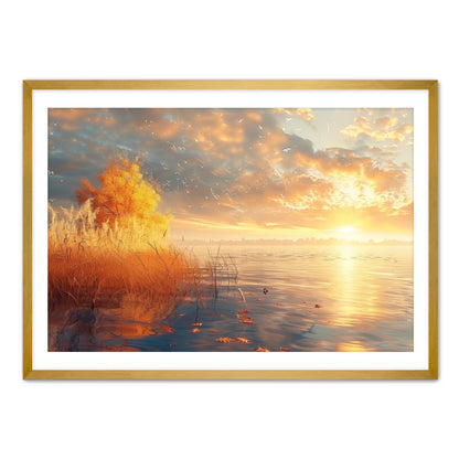 Sunrise Lake  Wall Art