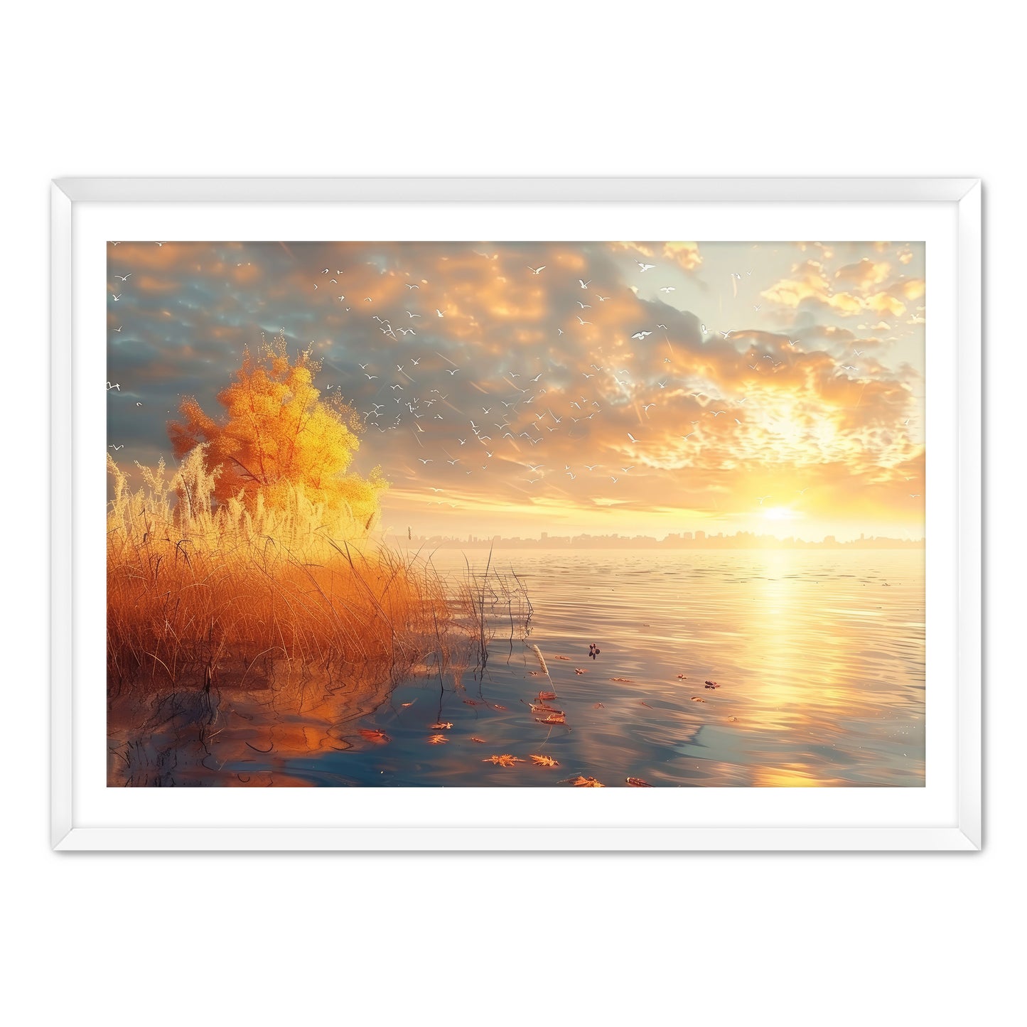Sunrise Lake  Wall Art