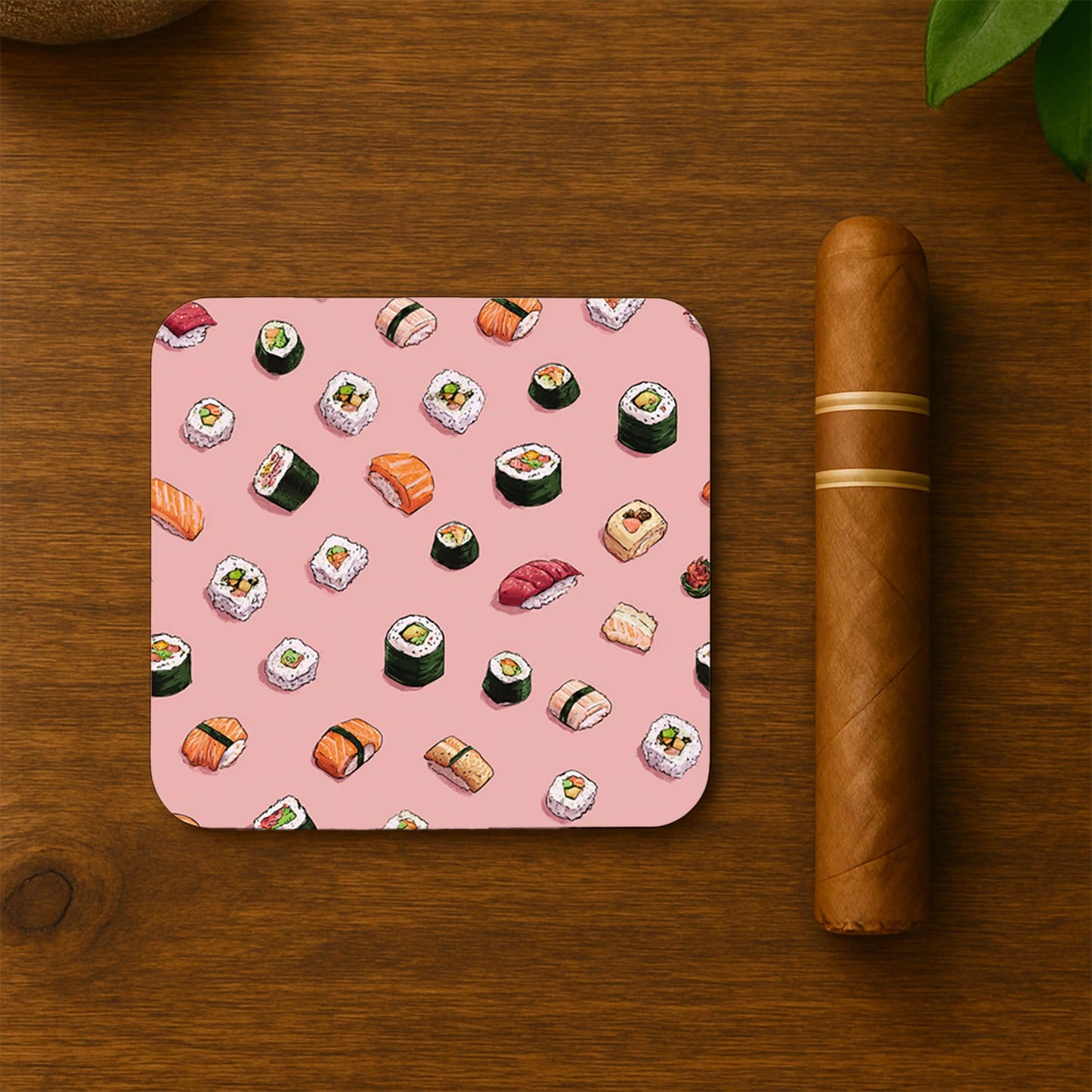 Sushi Delight Pattern Coasters