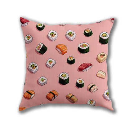 Sushi Delightful Pattern Pillow