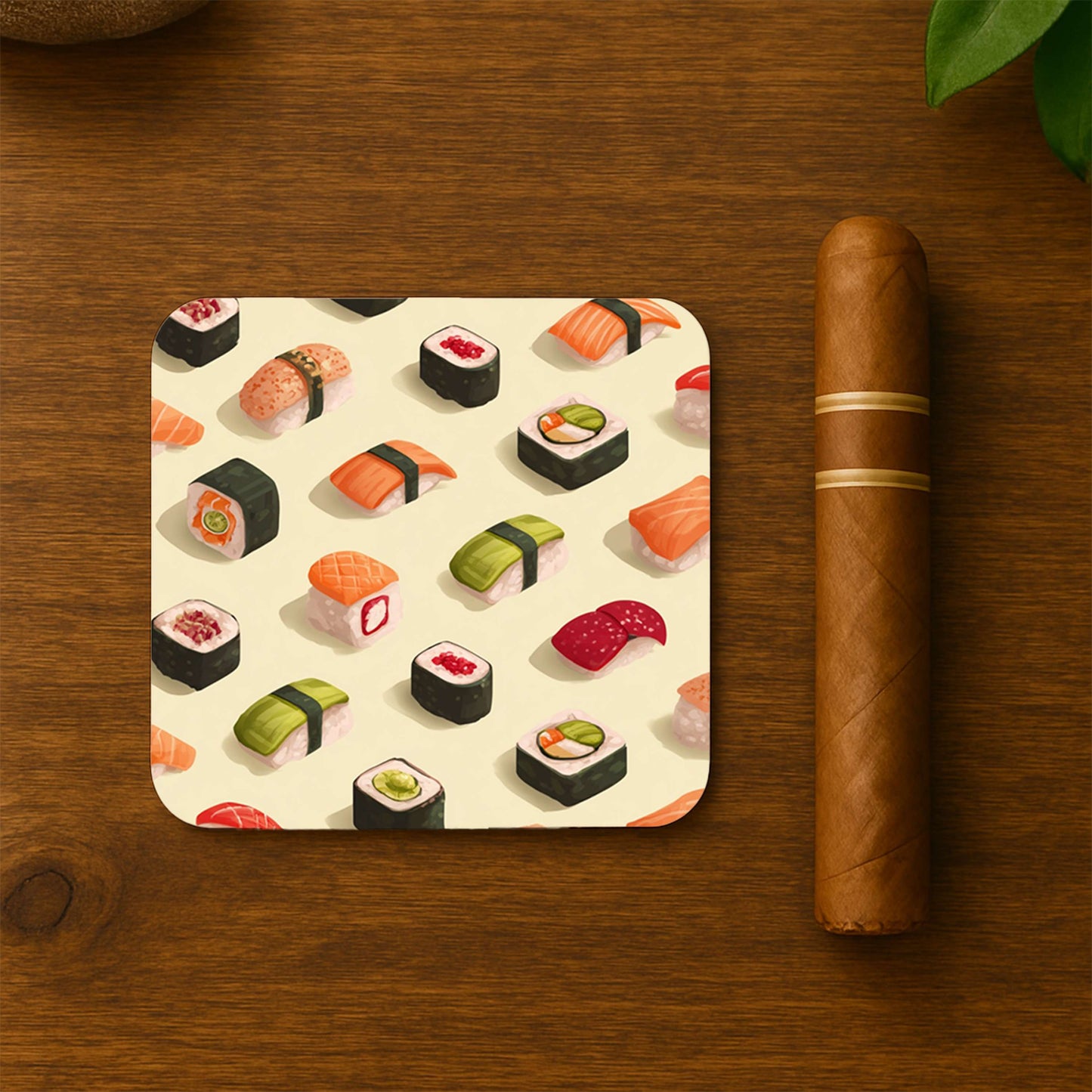 Sushi Variety Pattern Coasters