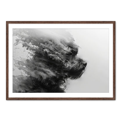 Terrier Smoke  Wall Art