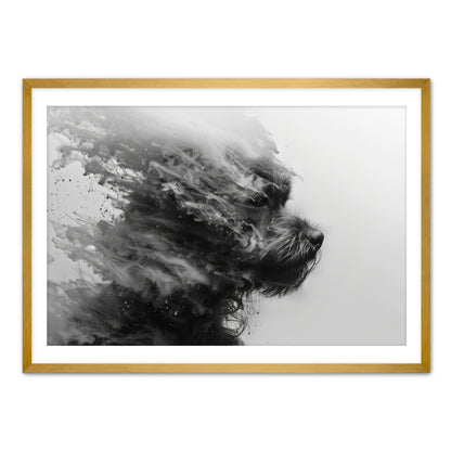 Terrier Smoke  Wall Art