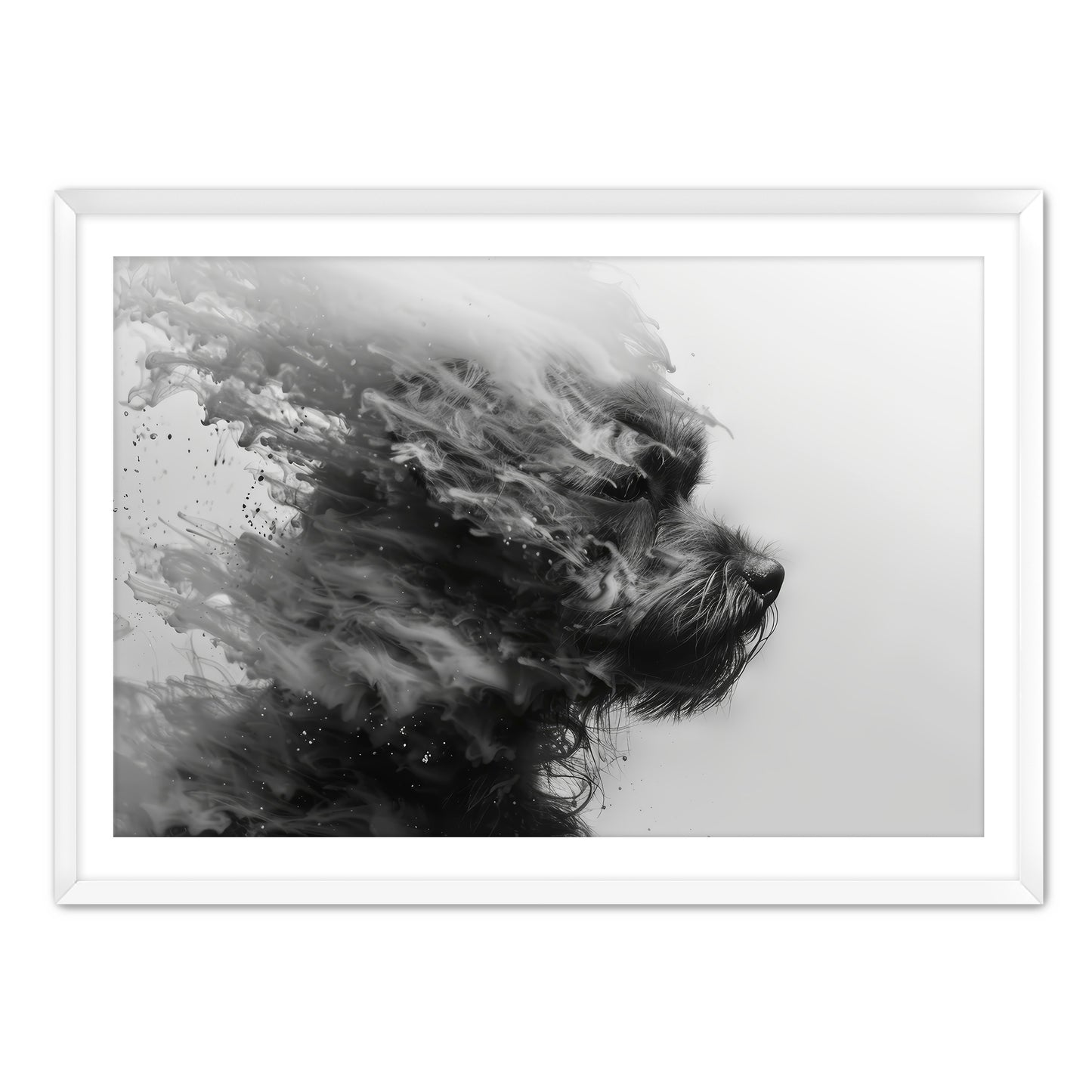 Terrier Smoke  Wall Art
