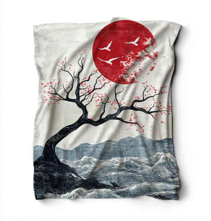 Tree In Ocean Blanket