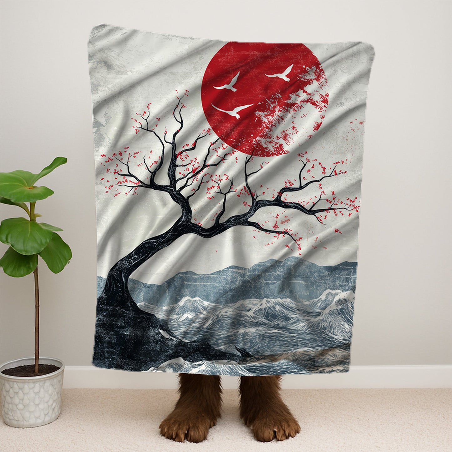Tree In Ocean Blanket