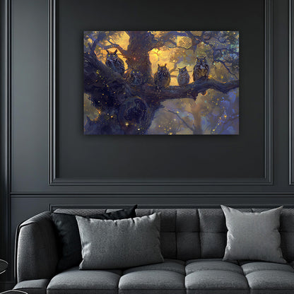 Twilight Owls  Wall Art