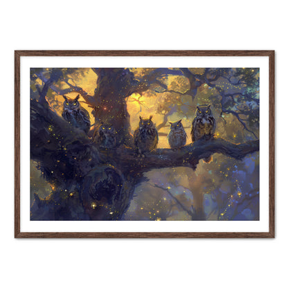 Twilight Owls  Wall Art
