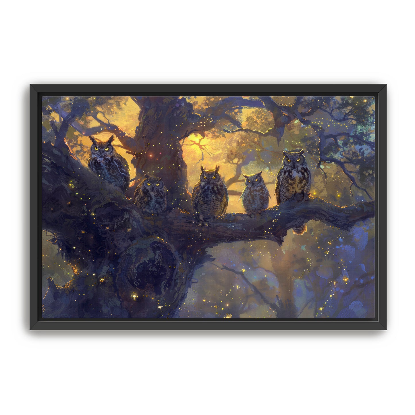 Twilight Owls  Wall Art