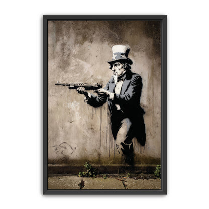 Uncle Sam With Rifle Wall Art