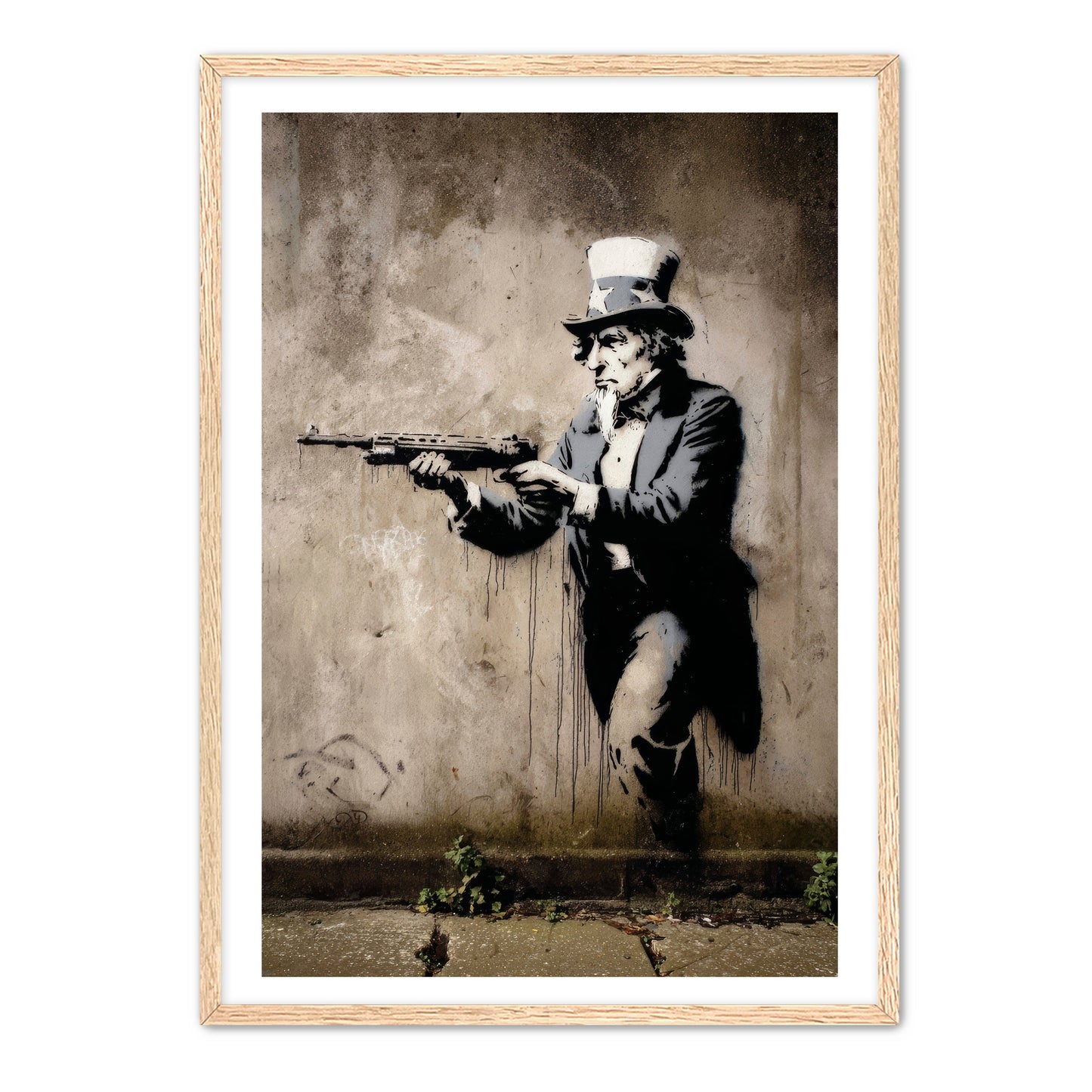 Uncle Sam With Rifle Wall Art