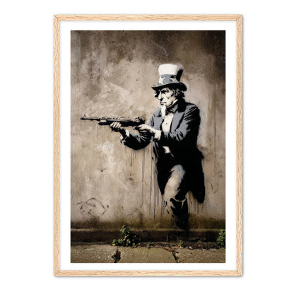 Uncle Sam With Rifle Wall Art
