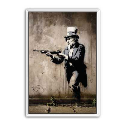 Uncle Sam With Rifle Wall Art