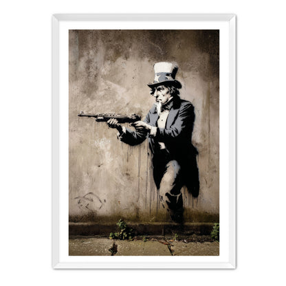 Uncle Sam With Rifle Wall Art