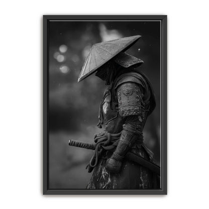 Black and White Samurai Wall Art