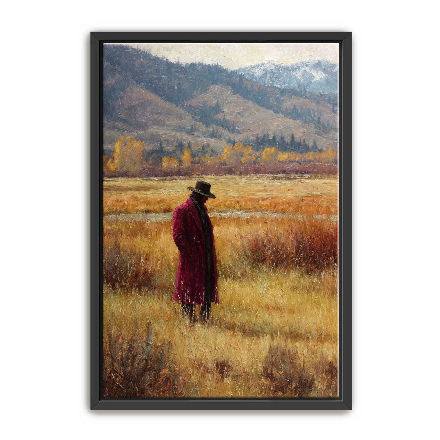 Rich Cowboy in Meadow Wall Art