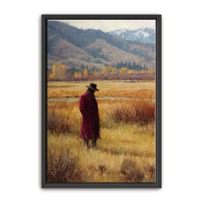 Rich Cowboy in Meadow Wall Art