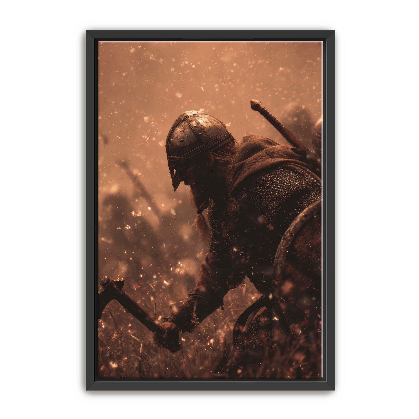 Viking and Axe Wall Art