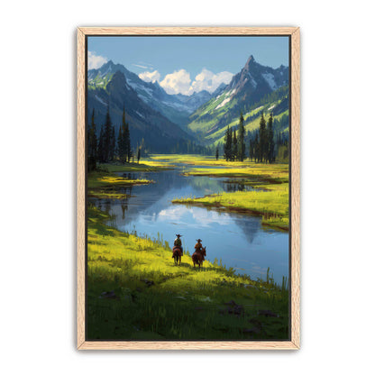 Cowboy River Wall Art