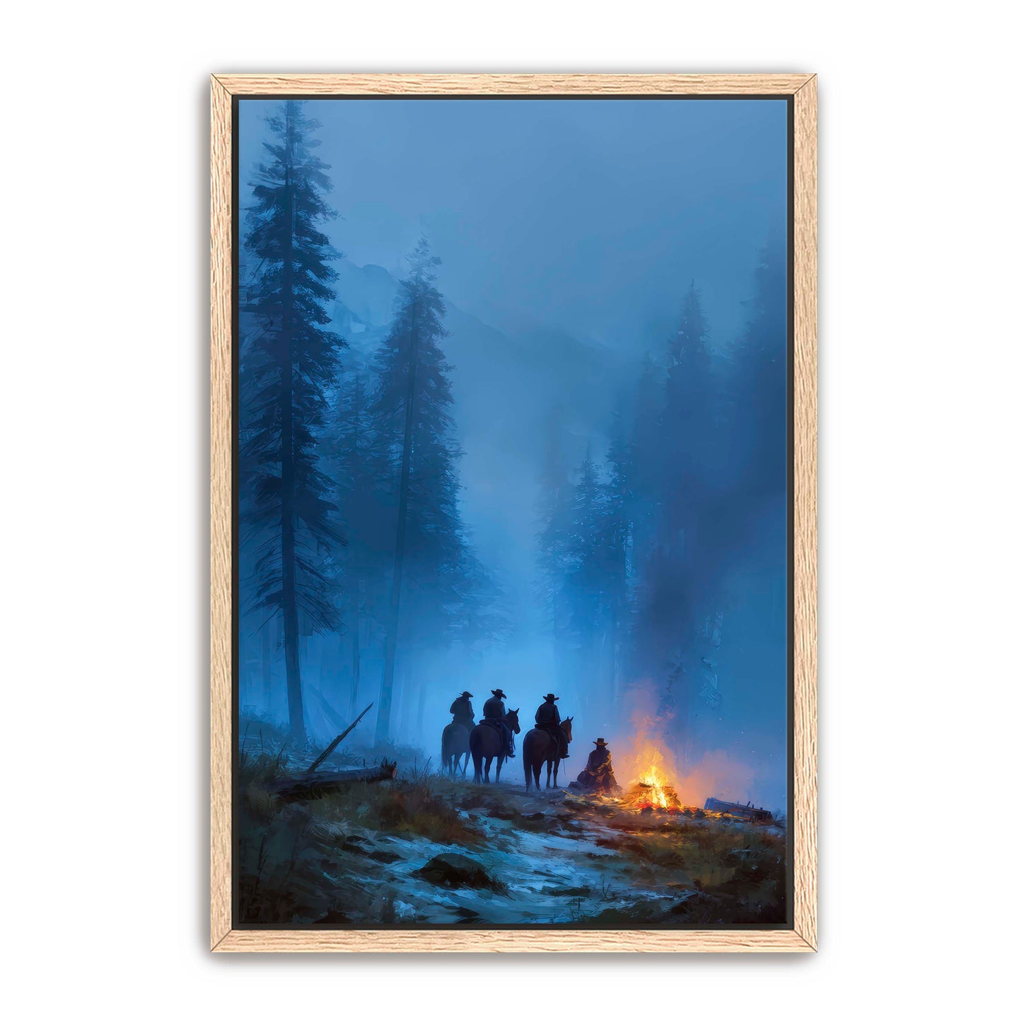 Cowboys at Camp Wall Art