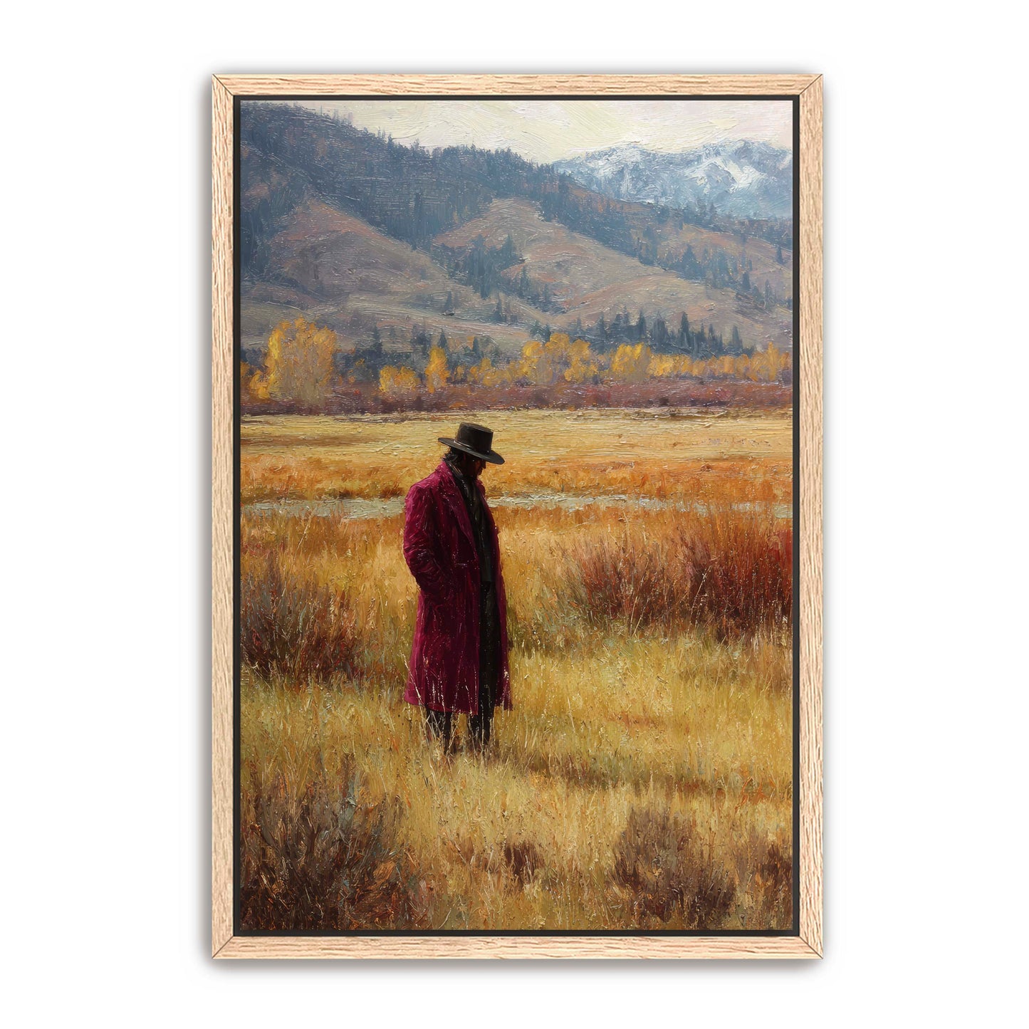 Rich Cowboy in Meadow Wall Art
