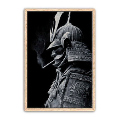 Samurai Smoking Wall Art