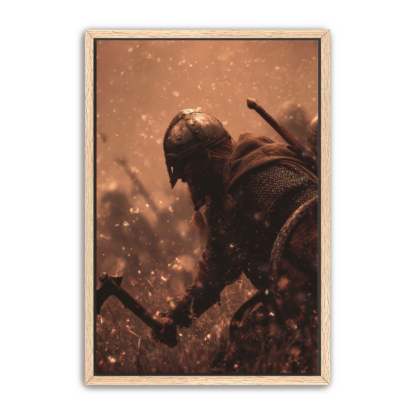 Viking and Axe Wall Art