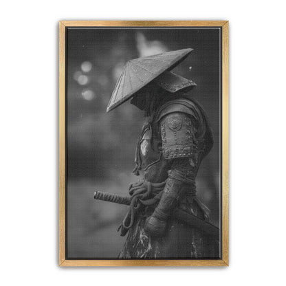 Black and White Samurai Wall Art