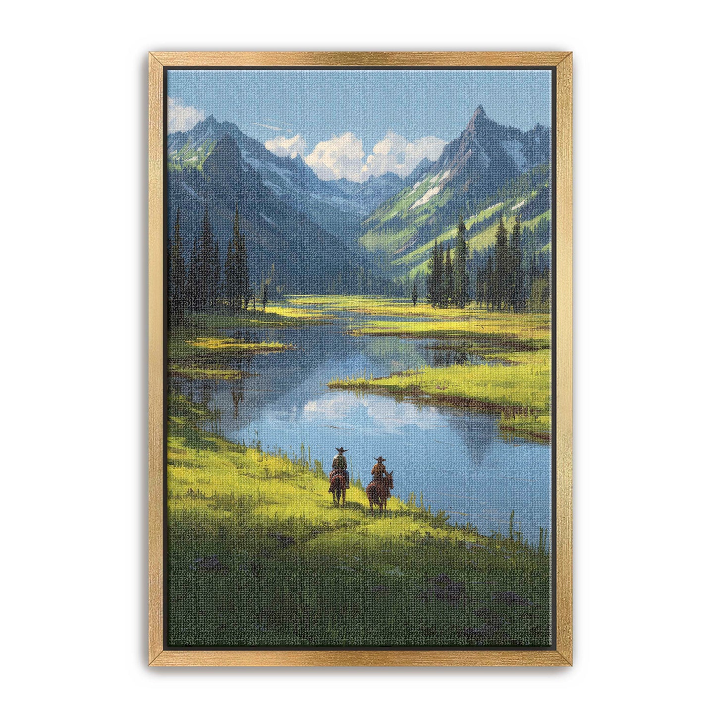 Cowboy River Wall Art