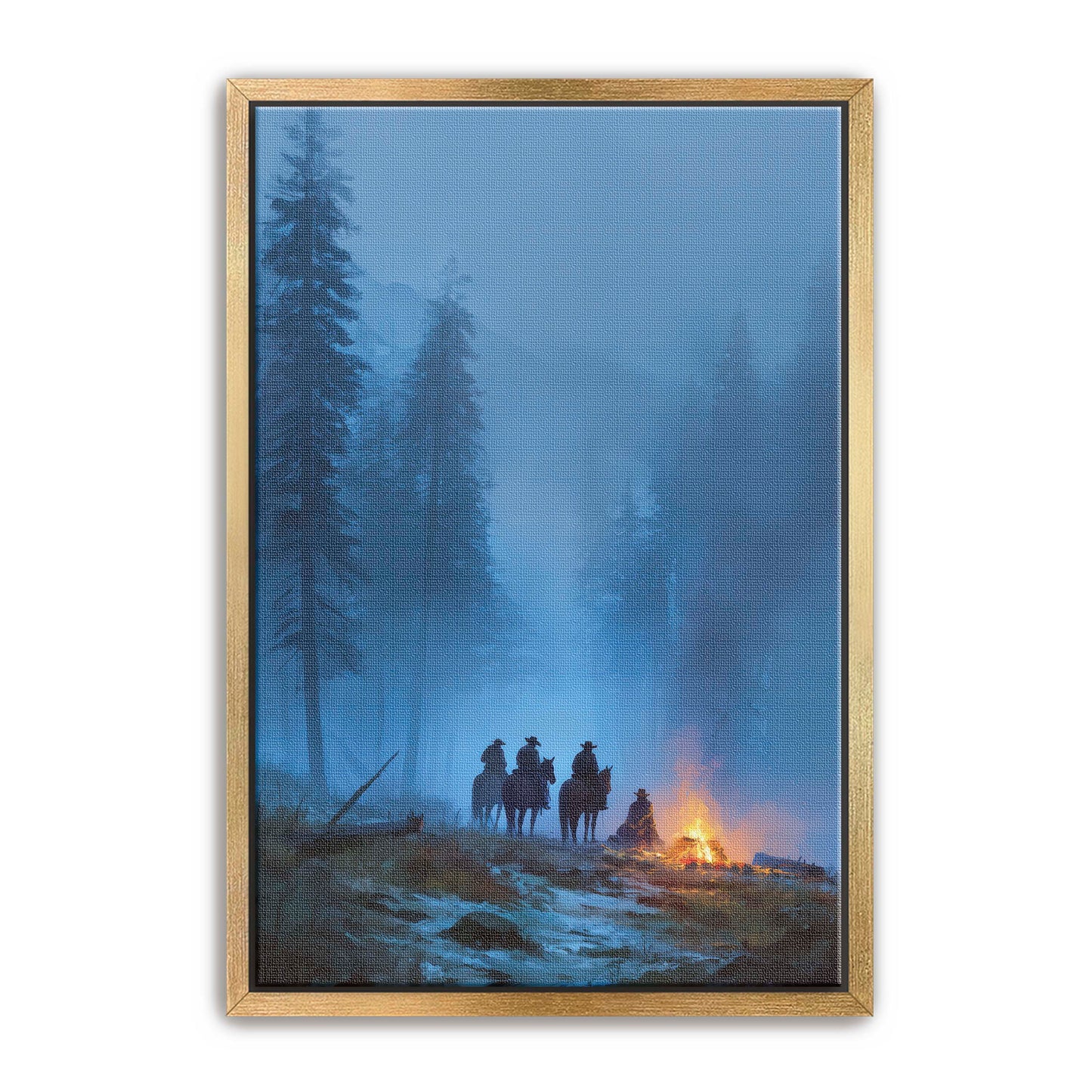 Cowboys at Camp Wall Art